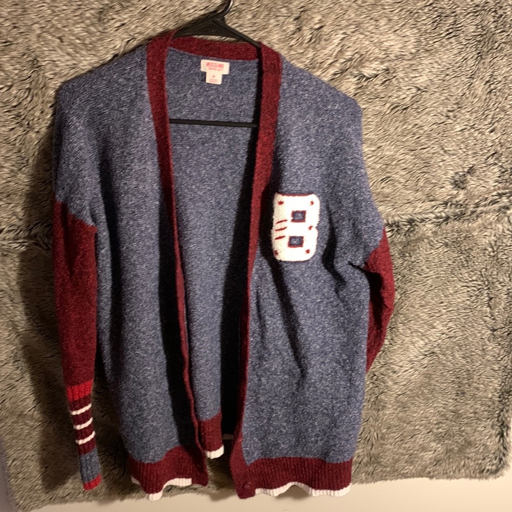 Mossimo supply company size medium cardigan with the letter B